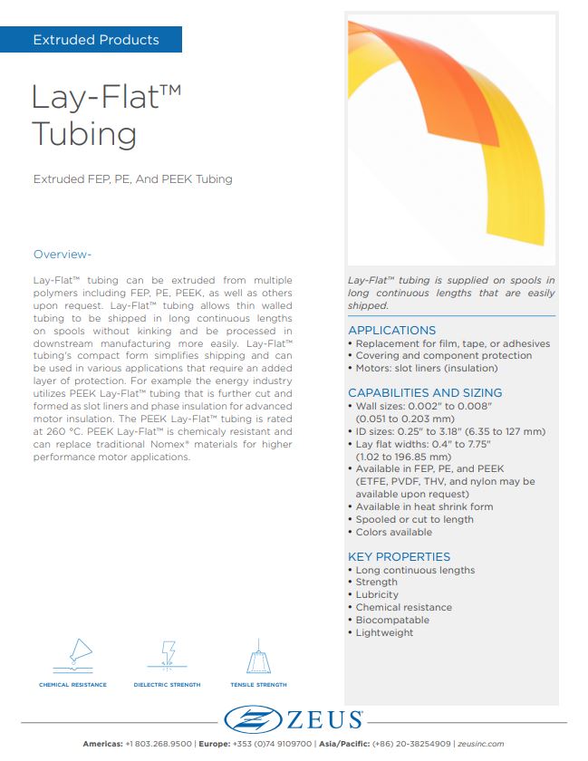 Lay-Flat Tubing