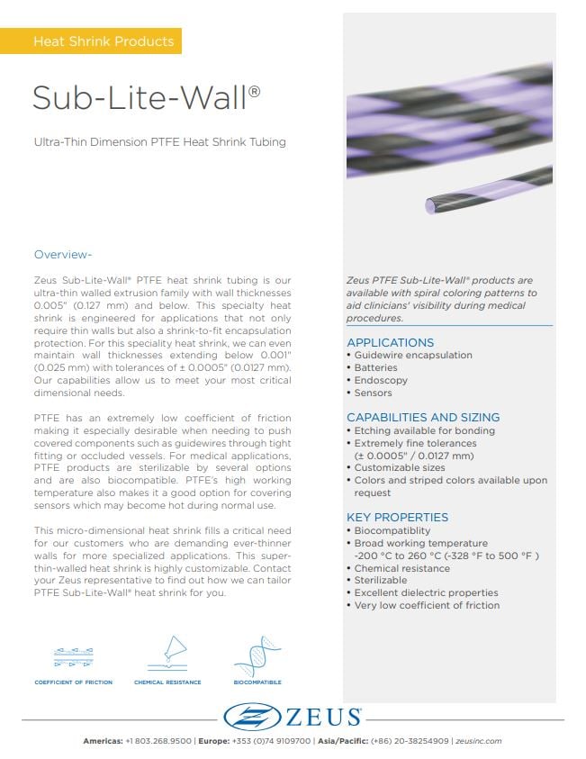 Sub-Lite-Wall Heat Shrink